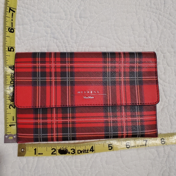 Weekend MaxMara Plaid Envelope Wallet / Clutch - Picture 5 of 7